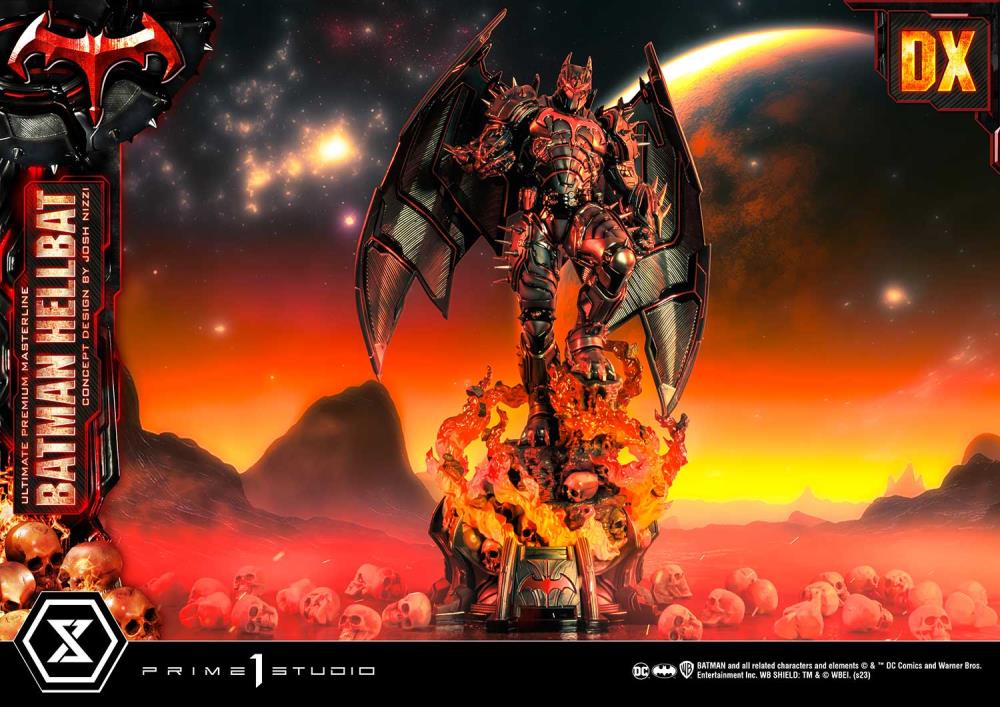 DC Comics Ultimate Premium Masterline Batman (Hellbat Ver.) Deluxe 1/4 Scale Limited Edition Statue (With Bonus) Gallery Image 10