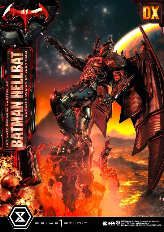 DC Comics Ultimate Premium Masterline Batman (Hellbat Ver.) Deluxe 1/4 Scale Limited Edition Statue (With Bonus) Gallery Image 7