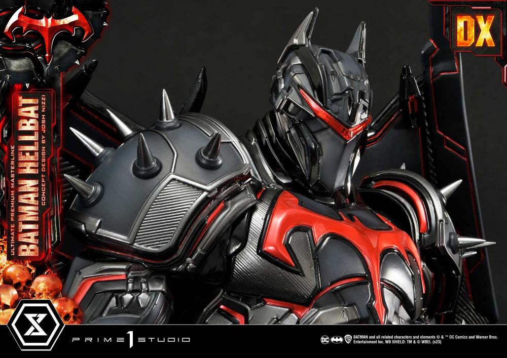 DC Comics Ultimate Premium Masterline Batman (Hellbat Ver.) Deluxe 1/4 Scale Limited Edition Statue (With Bonus) Gallery Image 71