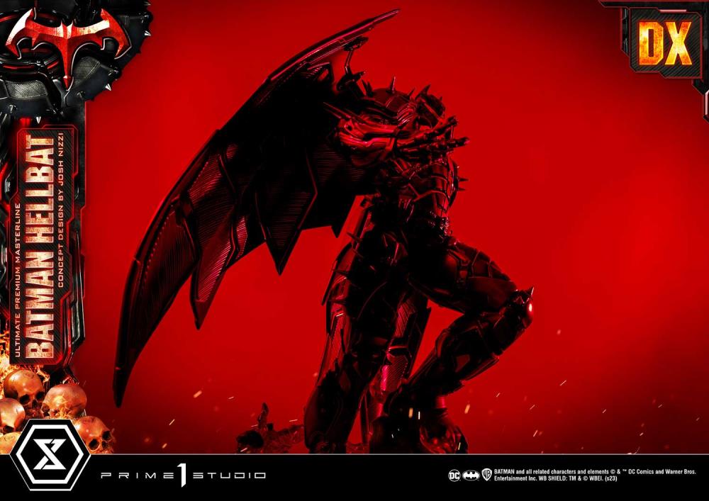 DC Comics Ultimate Premium Masterline Batman (Hellbat Ver.) Deluxe 1/4 Scale Limited Edition Statue (With Bonus) Gallery Image 41