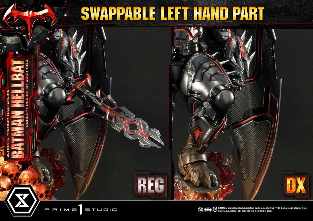 DC Comics Ultimate Premium Masterline Batman (Hellbat Ver.) Deluxe 1/4 Scale Limited Edition Statue (With Bonus) Gallery Image 97