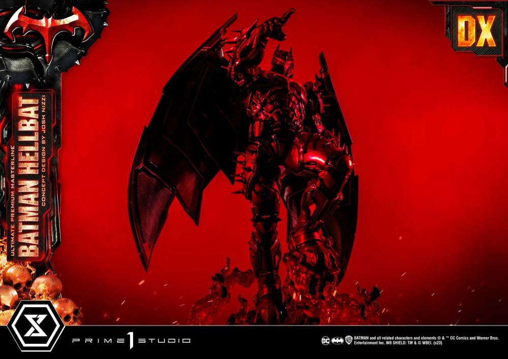 DC Comics Ultimate Premium Masterline Batman (Hellbat Ver.) Deluxe 1/4 Scale Limited Edition Statue (With Bonus) Gallery Image 40