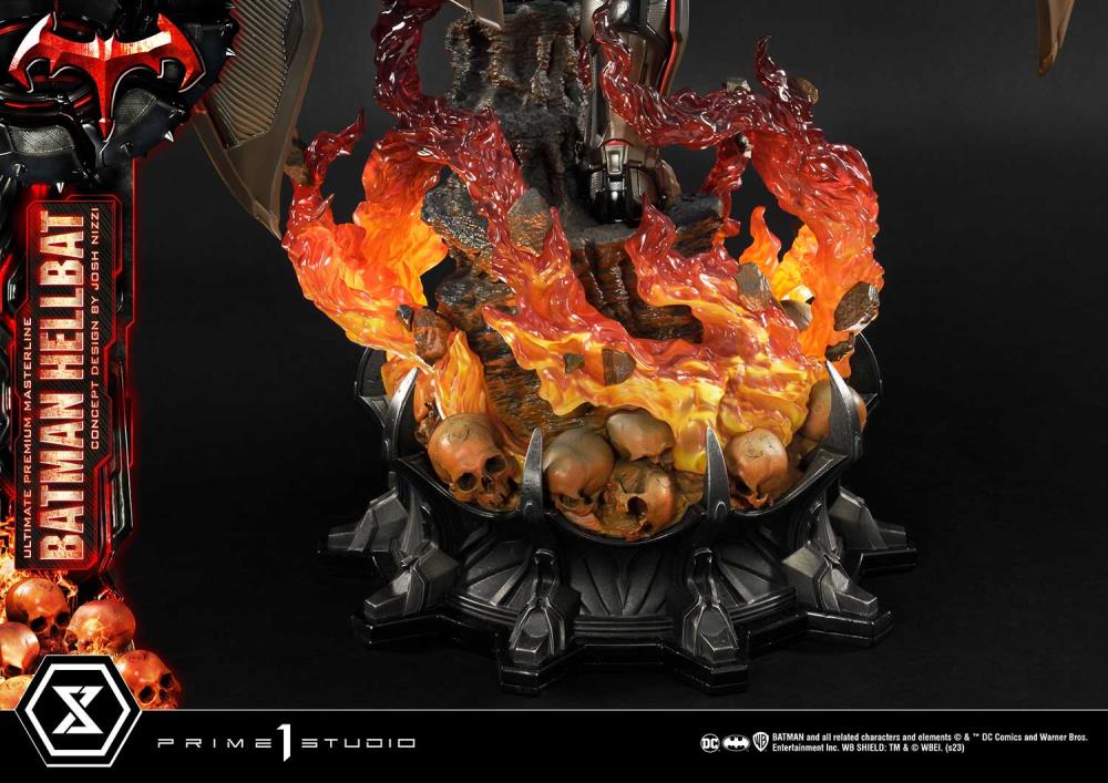 DC Comics Ultimate Premium Masterline Batman (Hellbat Ver.) Deluxe 1/4 Scale Limited Edition Statue (With Bonus) Gallery Image 92