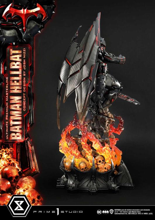 DC Comics Ultimate Premium Masterline Batman (Hellbat Ver.) Deluxe 1/4 Scale Limited Edition Statue (With Bonus) Gallery Image 63