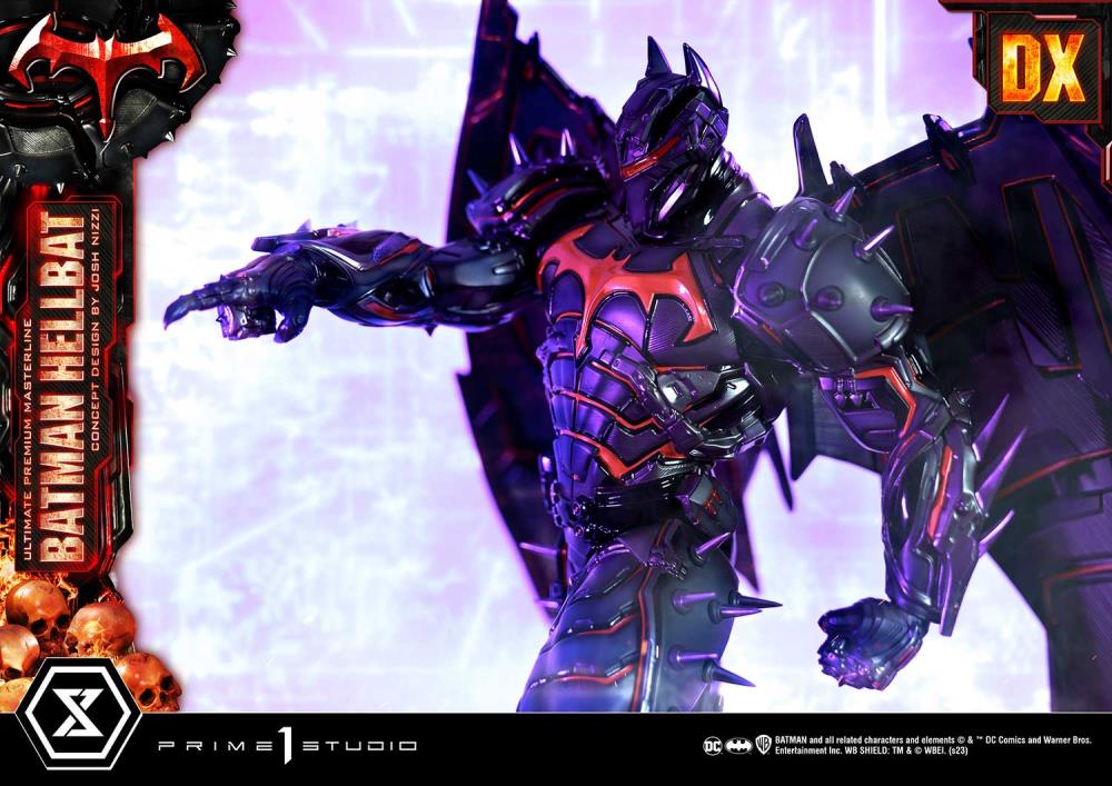 DC Comics Ultimate Premium Masterline Batman (Hellbat Ver.) Deluxe 1/4 Scale Limited Edition Statue (With Bonus) Gallery Image 46