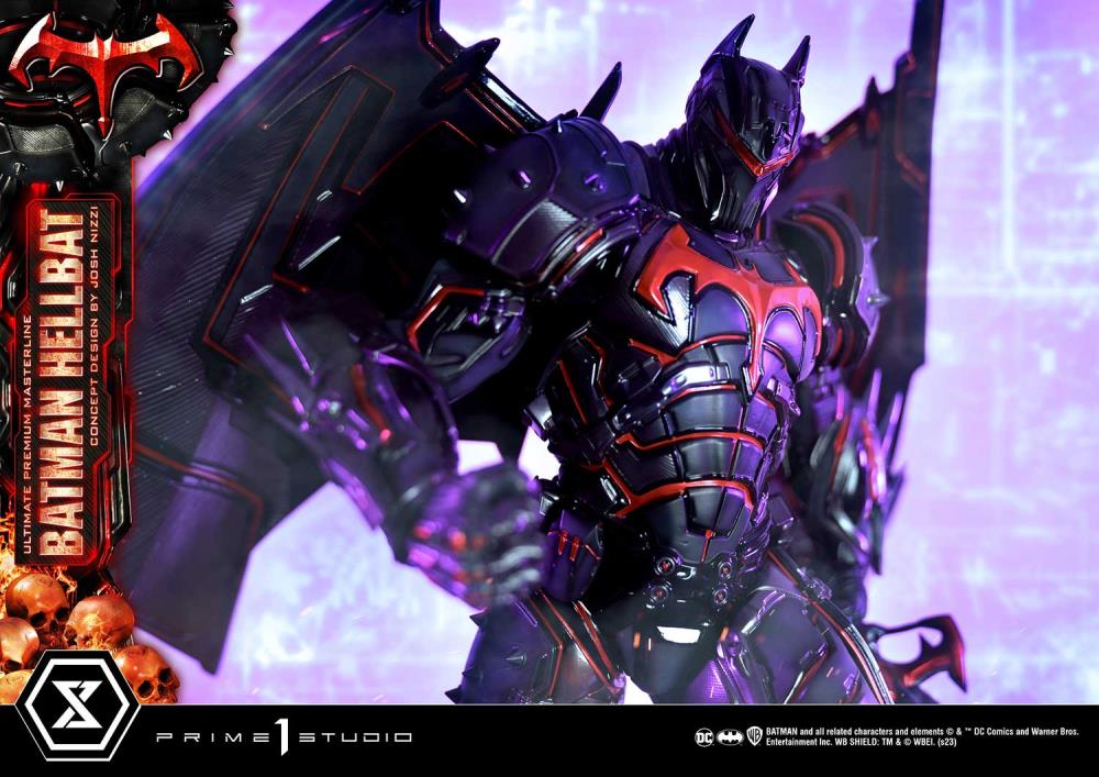 DC Comics Ultimate Premium Masterline Batman (Hellbat Ver.) Deluxe 1/4 Scale Limited Edition Statue (With Bonus) Gallery Image 52