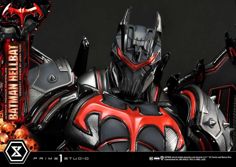 DC Comics Ultimate Premium Masterline Batman (Hellbat Ver.) Deluxe 1/4 Scale Limited Edition Statue (With Bonus) Gallery Image 79