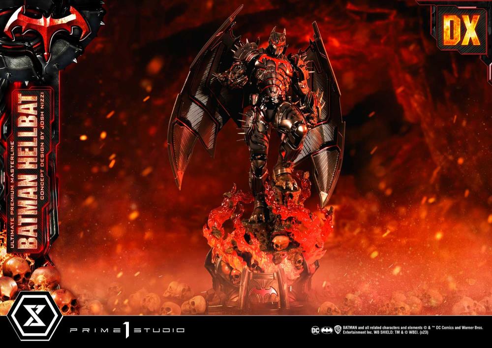 DC Comics Ultimate Premium Masterline Batman (Hellbat Ver.) Deluxe 1/4 Scale Limited Edition Statue (With Bonus) Gallery Image 31