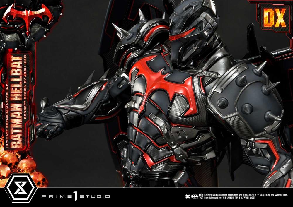 DC Comics Ultimate Premium Masterline Batman (Hellbat Ver.) Deluxe 1/4 Scale Limited Edition Statue (With Bonus) Gallery Image 74