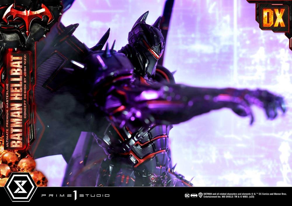 DC Comics Ultimate Premium Masterline Batman (Hellbat Ver.) Deluxe 1/4 Scale Limited Edition Statue (With Bonus) Gallery Image 47
