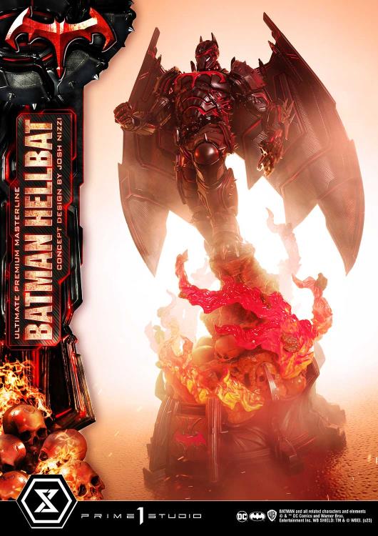 DC Comics Ultimate Premium Masterline Batman (Hellbat Ver.) Deluxe 1/4 Scale Limited Edition Statue (With Bonus) Gallery Image 26