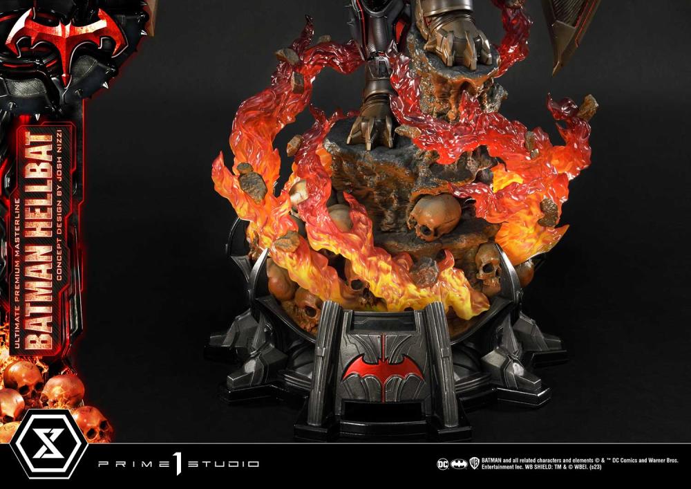 DC Comics Ultimate Premium Masterline Batman (Hellbat Ver.) Deluxe 1/4 Scale Limited Edition Statue (With Bonus) Gallery Image 91