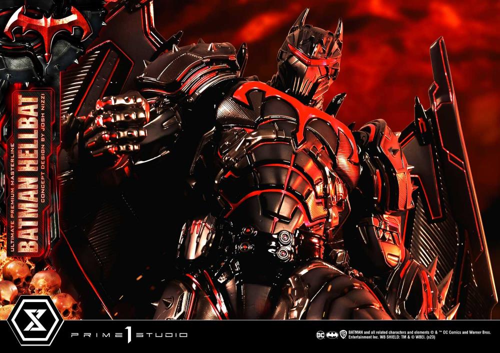 DC Comics Ultimate Premium Masterline Batman (Hellbat Ver.) Deluxe 1/4 Scale Limited Edition Statue (With Bonus) Gallery Image 38