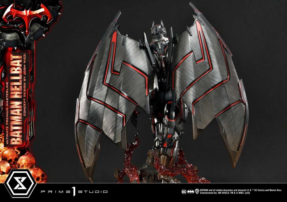DC Comics Ultimate Premium Masterline Batman (Hellbat Ver.) Deluxe 1/4 Scale Limited Edition Statue (With Bonus) Gallery Image 90