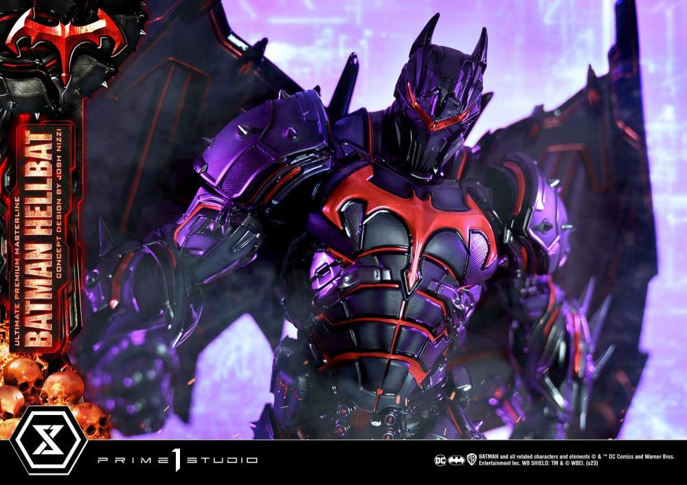 DC Comics Ultimate Premium Masterline Batman (Hellbat Ver.) Deluxe 1/4 Scale Limited Edition Statue (With Bonus) Gallery Image 51