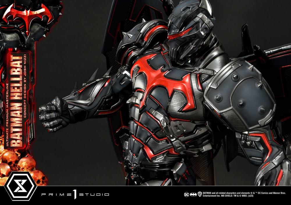 DC Comics Ultimate Premium Masterline Batman (Hellbat Ver.) Deluxe 1/4 Scale Limited Edition Statue (With Bonus) Gallery Image 82