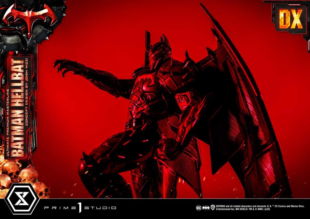 DC Comics Ultimate Premium Masterline Batman (Hellbat Ver.) Deluxe 1/4 Scale Limited Edition Statue (With Bonus) Gallery Image 44