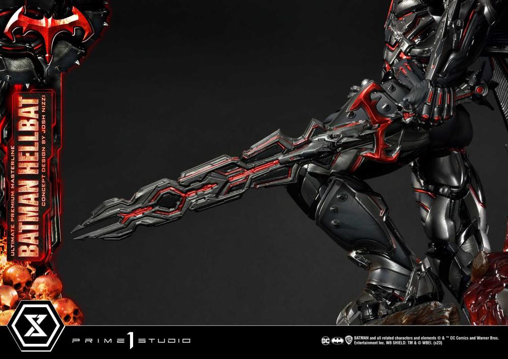 DC Comics Ultimate Premium Masterline Batman (Hellbat Ver.) Deluxe 1/4 Scale Limited Edition Statue (With Bonus) Gallery Image 88