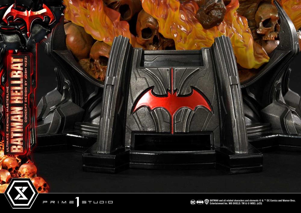 DC Comics Ultimate Premium Masterline Batman (Hellbat Ver.) Deluxe 1/4 Scale Limited Edition Statue (With Bonus) Gallery Image 94
