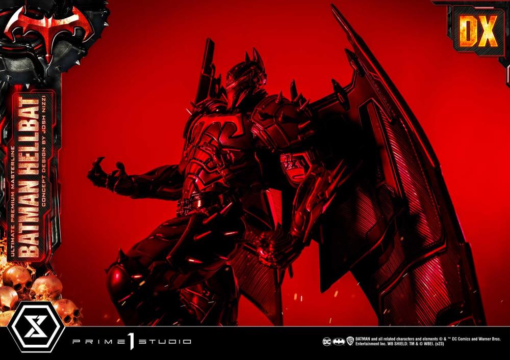 DC Comics Ultimate Premium Masterline Batman (Hellbat Ver.) Deluxe 1/4 Scale Limited Edition Statue (With Bonus) Gallery Image 42