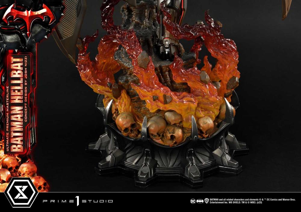 DC Comics Ultimate Premium Masterline Batman (Hellbat Ver.) Deluxe 1/4 Scale Limited Edition Statue (With Bonus) Gallery Image 93