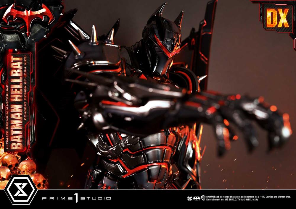 DC Comics Ultimate Premium Masterline Batman (Hellbat Ver.) Deluxe 1/4 Scale Limited Edition Statue (With Bonus) Gallery Image 67