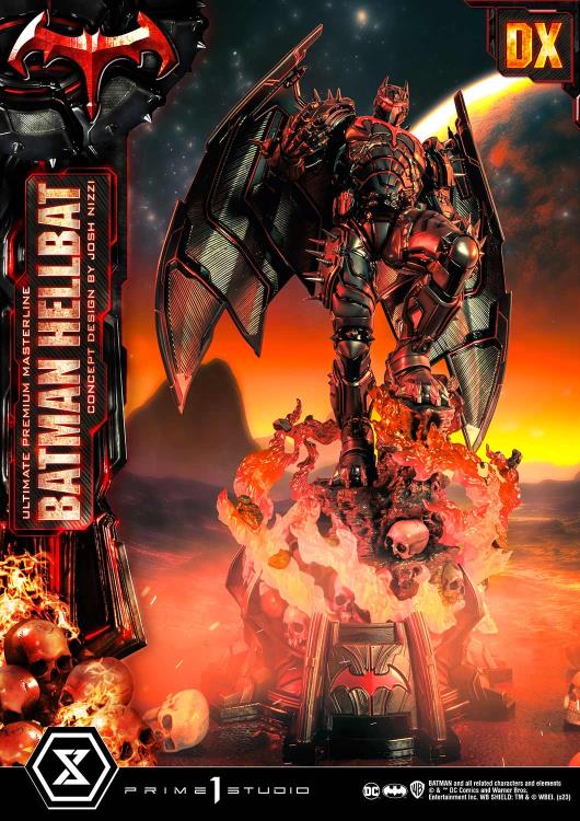 DC Comics Ultimate Premium Masterline Batman (Hellbat Ver.) Deluxe 1/4 Scale Limited Edition Statue (With Bonus) Gallery Image 4