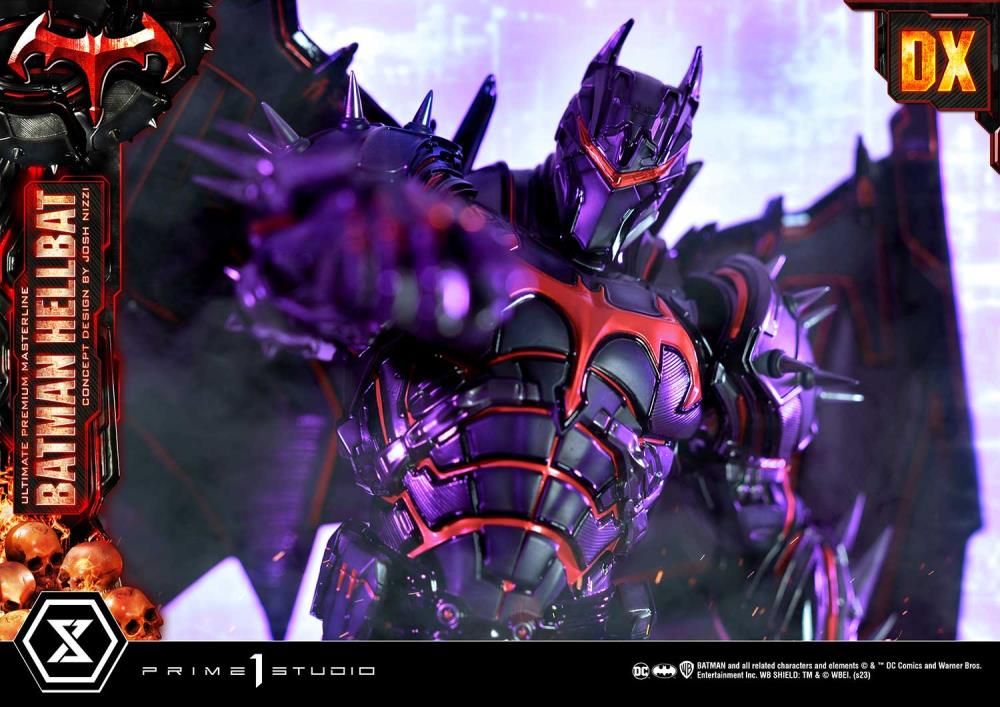 DC Comics Ultimate Premium Masterline Batman (Hellbat Ver.) Deluxe 1/4 Scale Limited Edition Statue (With Bonus) Gallery Image 48