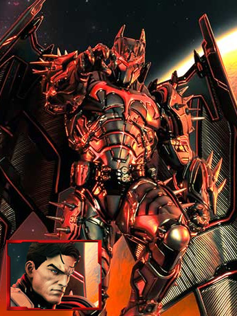 DC Comics Ultimate Premium Masterline Batman (Hellbat Ver.) Deluxe 1/4 Scale Limited Edition Statue (With Bonus) Gallery Image 2