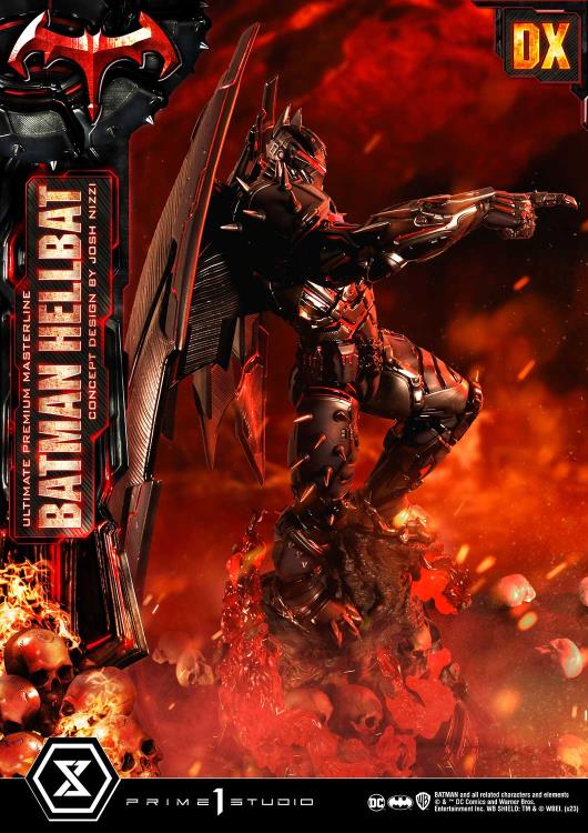 DC Comics Ultimate Premium Masterline Batman (Hellbat Ver.) Deluxe 1/4 Scale Limited Edition Statue (With Bonus) Gallery Image 28