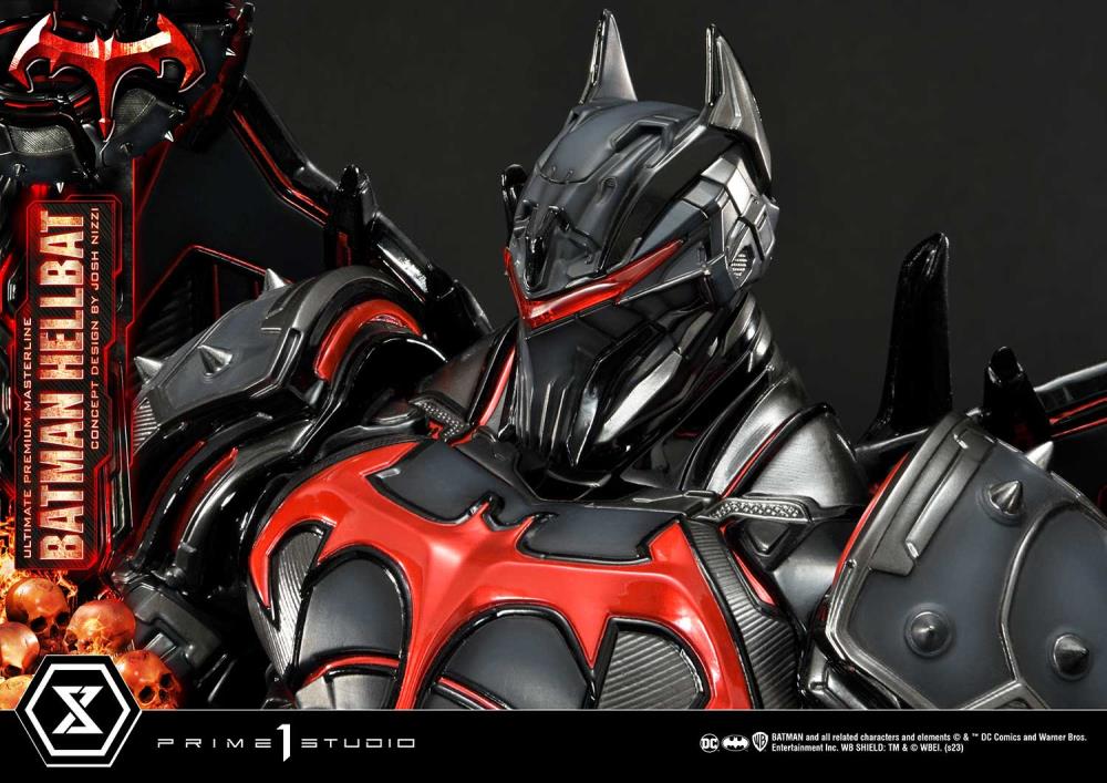 DC Comics Ultimate Premium Masterline Batman (Hellbat Ver.) Deluxe 1/4 Scale Limited Edition Statue (With Bonus) Gallery Image 80
