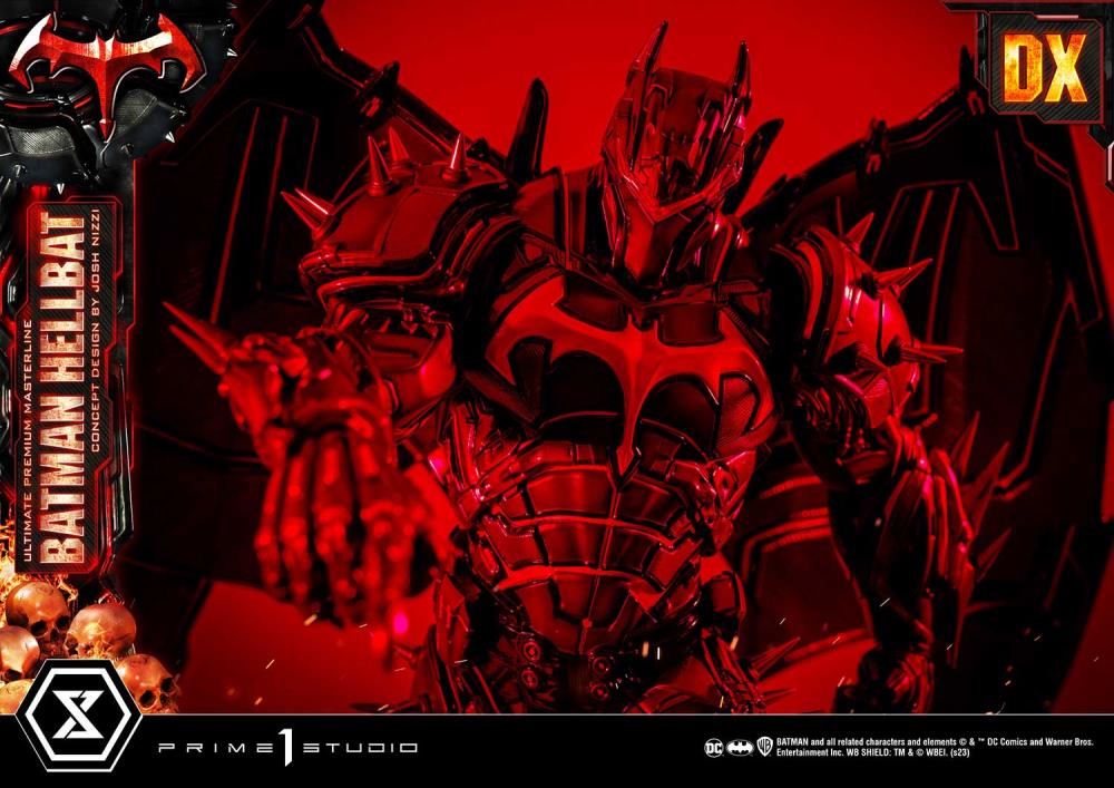 DC Comics Ultimate Premium Masterline Batman (Hellbat Ver.) Deluxe 1/4 Scale Limited Edition Statue (With Bonus) Gallery Image 43