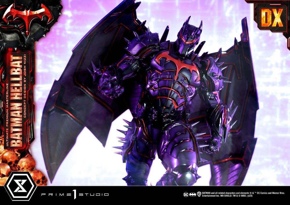 DC Comics Ultimate Premium Masterline Batman (Hellbat Ver.) Deluxe 1/4 Scale Limited Edition Statue (With Bonus) Gallery Image 49