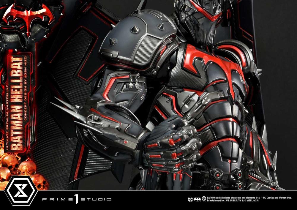 DC Comics Ultimate Premium Masterline Batman (Hellbat Ver.) Deluxe 1/4 Scale Limited Edition Statue (With Bonus) Gallery Image 83