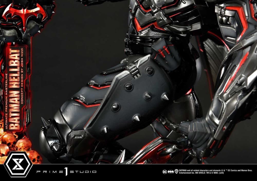 DC Comics Ultimate Premium Masterline Batman (Hellbat Ver.) Deluxe 1/4 Scale Limited Edition Statue (With Bonus) Gallery Image 89