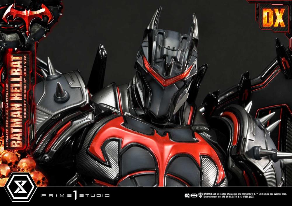 DC Comics Ultimate Premium Masterline Batman (Hellbat Ver.) Deluxe 1/4 Scale Limited Edition Statue (With Bonus) Gallery Image 66