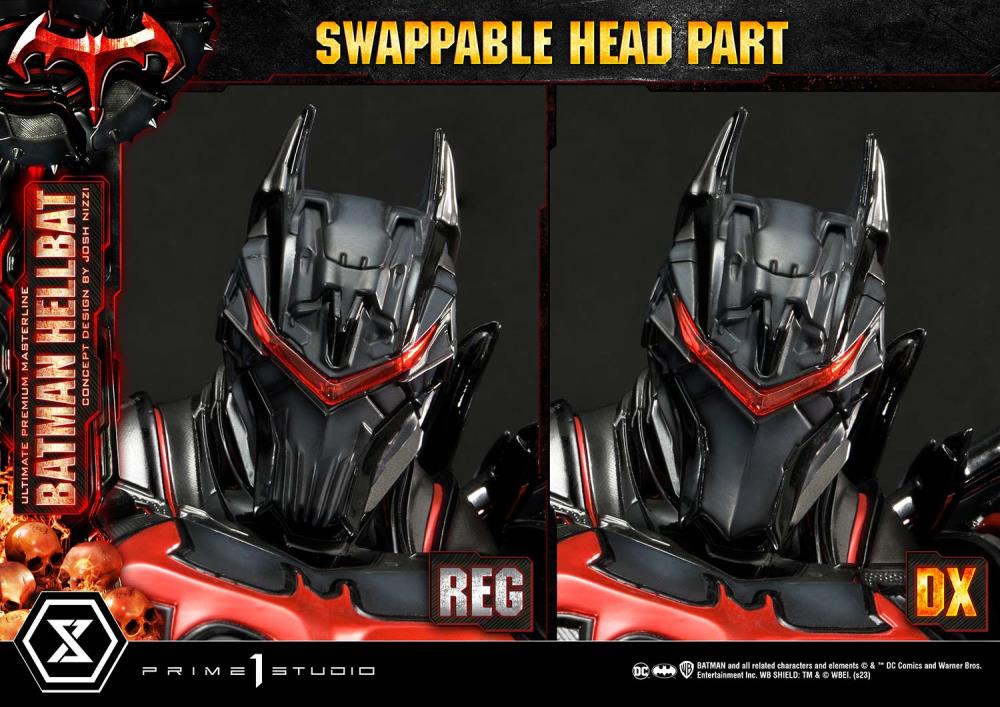 DC Comics Ultimate Premium Masterline Batman (Hellbat Ver.) Deluxe 1/4 Scale Limited Edition Statue (With Bonus) Gallery Image 96