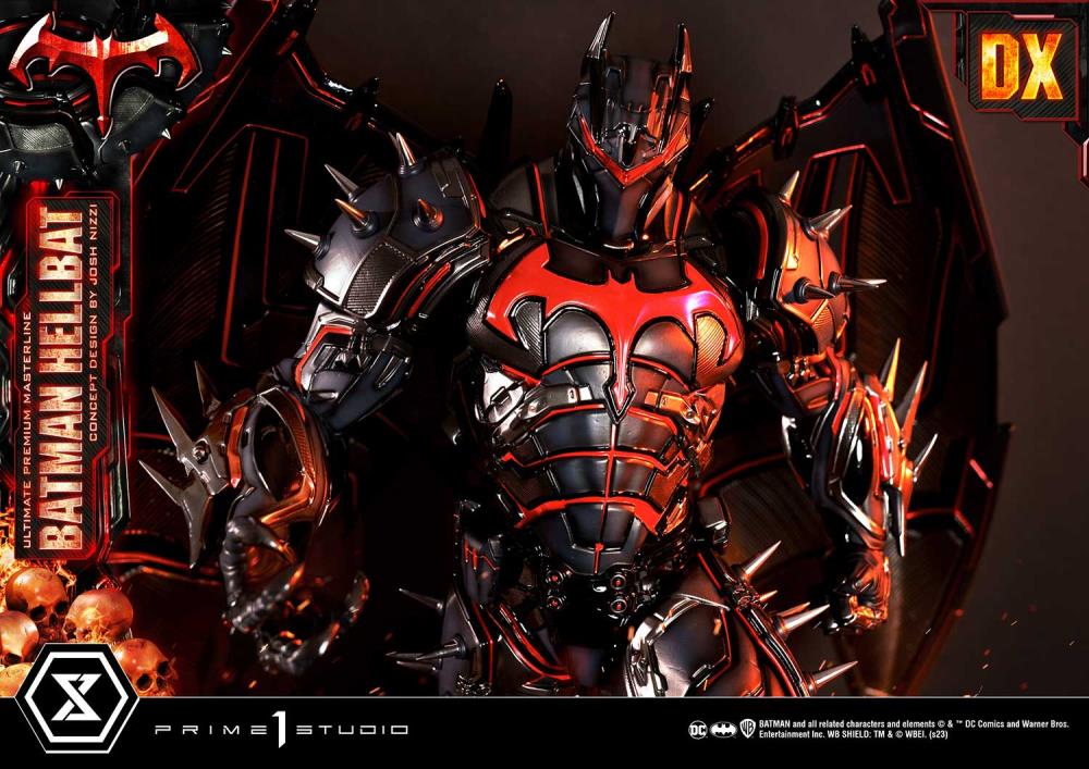 DC Comics Ultimate Premium Masterline Batman (Hellbat Ver.) Deluxe 1/4 Scale Limited Edition Statue (With Bonus) Gallery Image 68