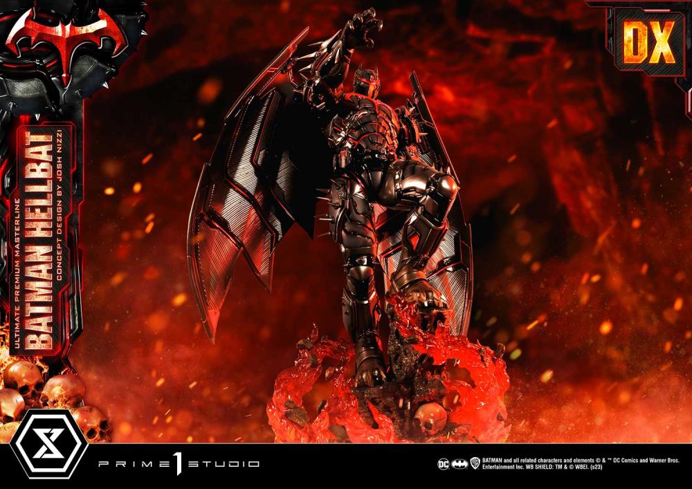 DC Comics Ultimate Premium Masterline Batman (Hellbat Ver.) Deluxe 1/4 Scale Limited Edition Statue (With Bonus) Gallery Image 35