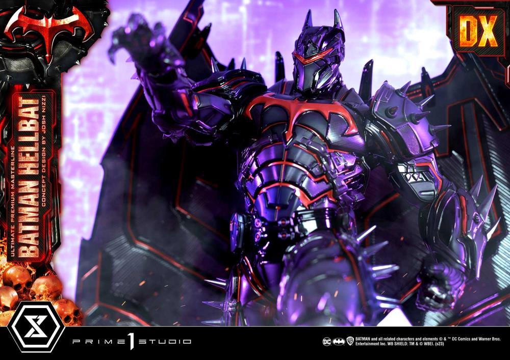 DC Comics Ultimate Premium Masterline Batman (Hellbat Ver.) Deluxe 1/4 Scale Limited Edition Statue (With Bonus) Gallery Image 50