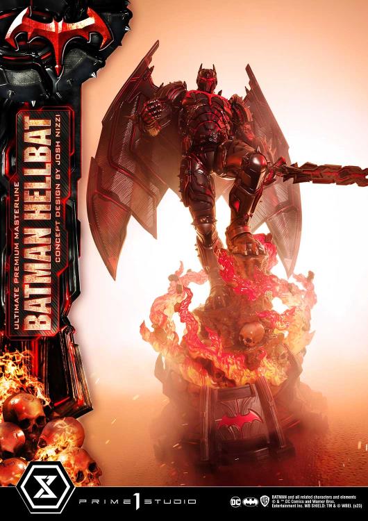 DC Comics Ultimate Premium Masterline Batman (Hellbat Ver.) Deluxe 1/4 Scale Limited Edition Statue (With Bonus) Gallery Image 25