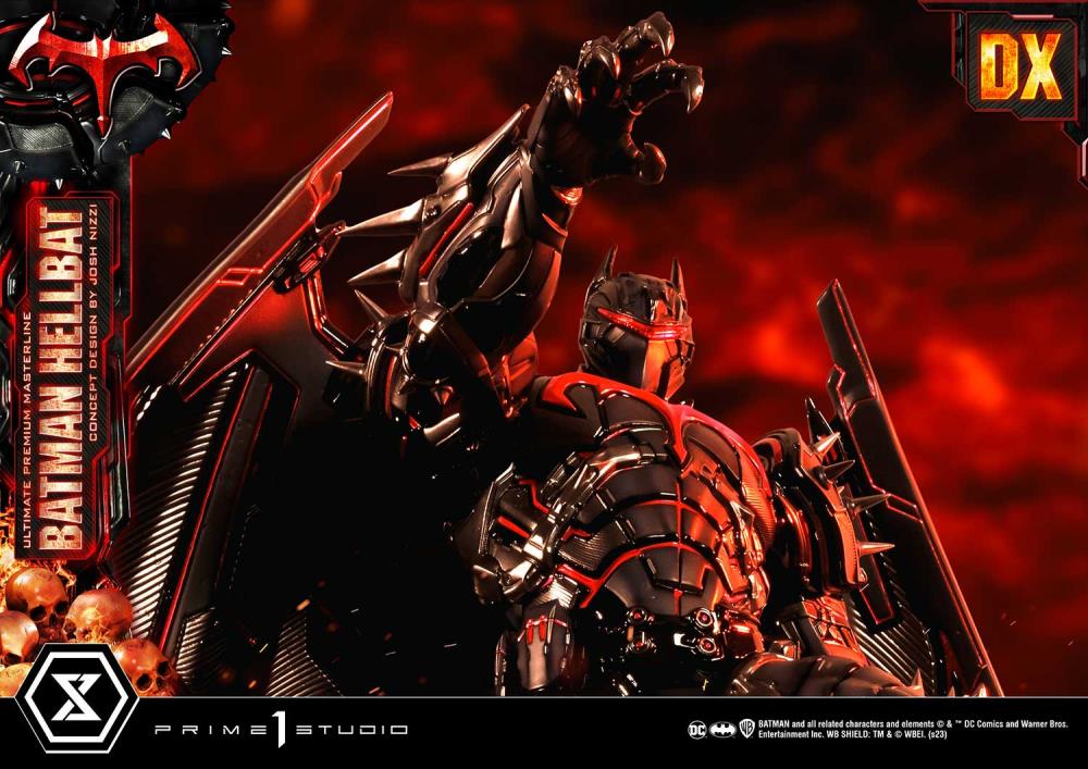 DC Comics Ultimate Premium Masterline Batman (Hellbat Ver.) Deluxe 1/4 Scale Limited Edition Statue (With Bonus) Gallery Image 34