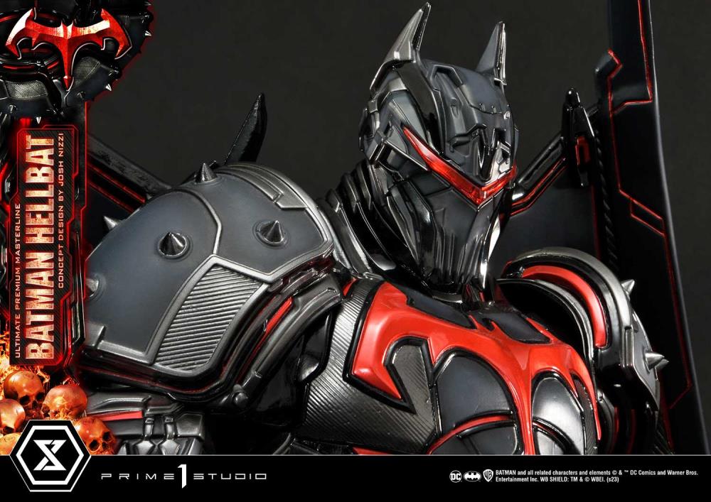 DC Comics Ultimate Premium Masterline Batman (Hellbat Ver.) Deluxe 1/4 Scale Limited Edition Statue (With Bonus) Gallery Image 81