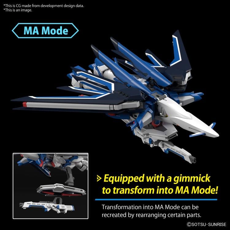 Mobile Suit Gundam SEED Freedom HGGS Rising Freedom Gundam 1/44 Scale Model Kit Gallery Image 6