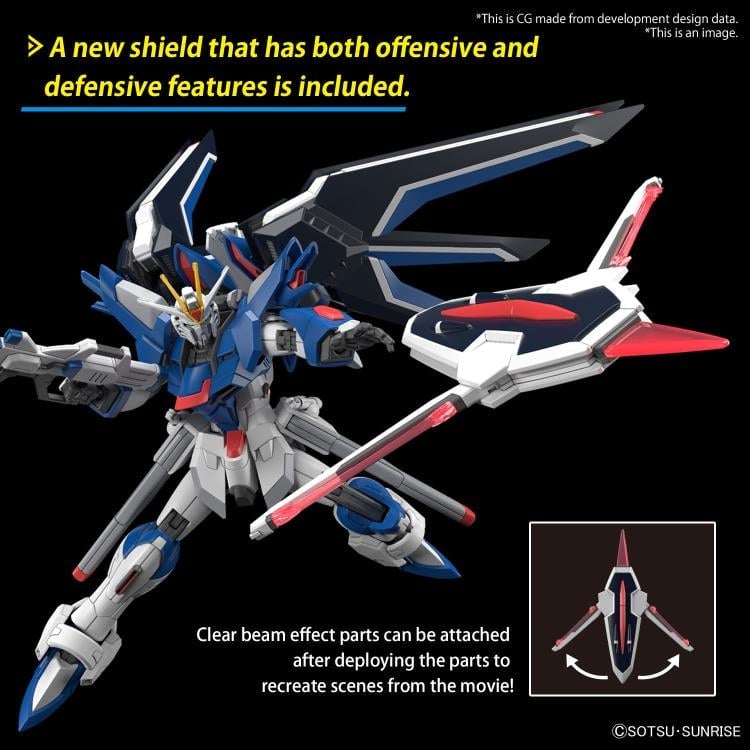 Mobile Suit Gundam SEED Freedom HGGS Rising Freedom Gundam 1/44 Scale Model Kit Gallery Image 7