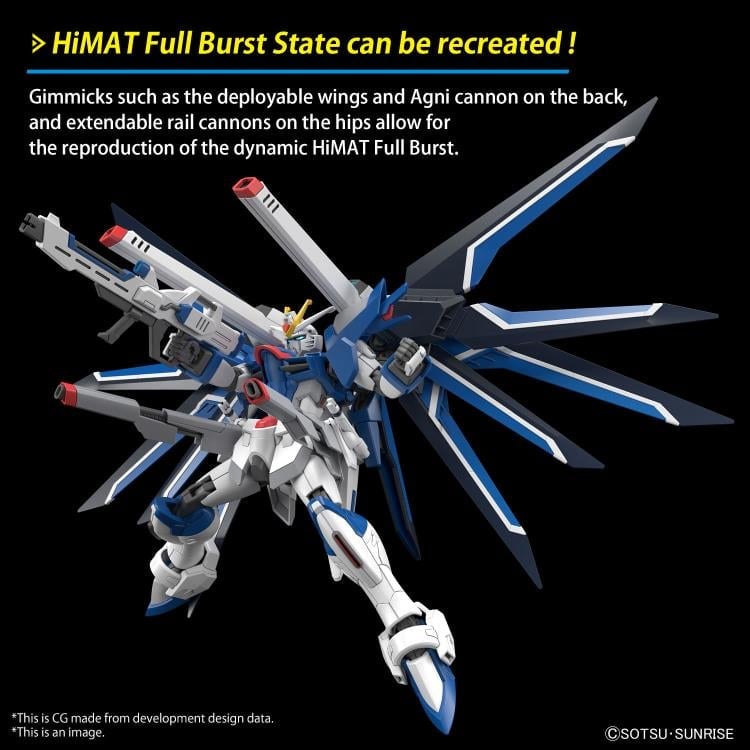 Mobile Suit Gundam SEED Freedom HGGS Rising Freedom Gundam 1/44 Scale Model Kit Gallery Image 8
