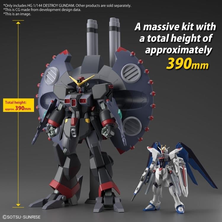 Mobile Suit Gundam SEED Destiny HGCE Destroy Gundam 1/144 Scale Model Kit Gallery Image 7