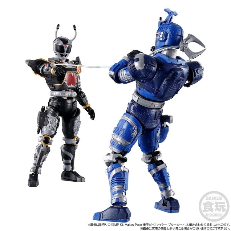 Juukou B-Fighter SMP Kit Makes Pose Black Beet & Super Blue Beet