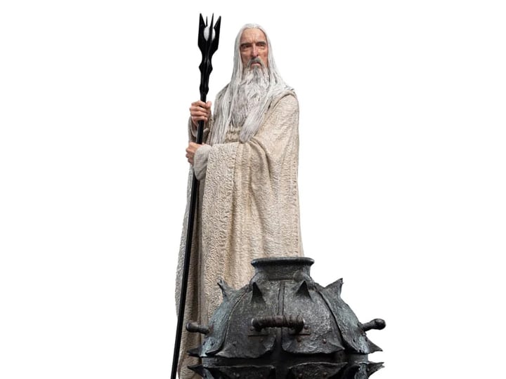 The Lord of the Rings Classic Series Saruman the White and the Fire of Orthanc 1/6 Scale Limited Edition Statue Gallery Image 1