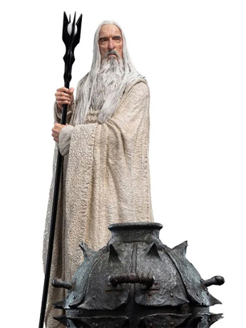 The Lord of the Rings Classic Series Saruman the White and the Fire of Orthanc 1/6 Scale Limited Edition Statue Gallery Image 2